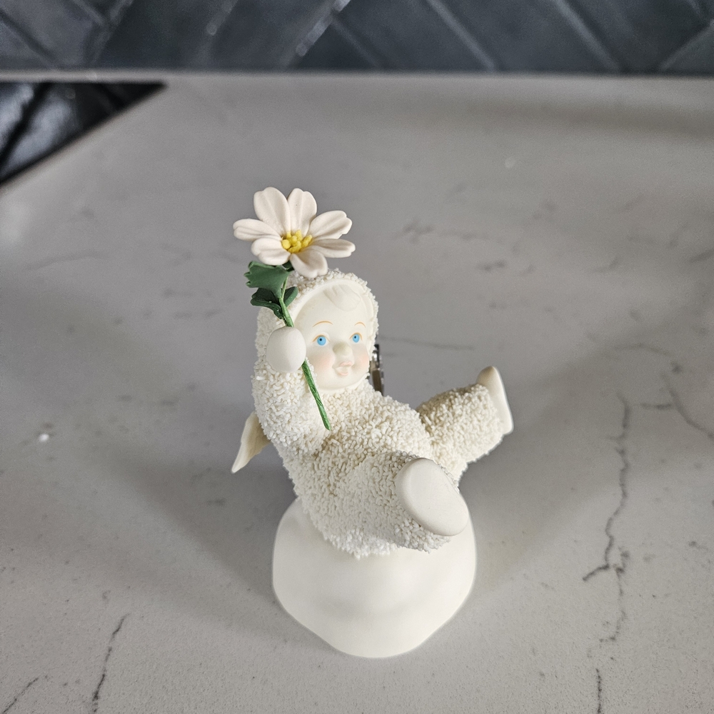 Vintage Department 56 Snowbabies "A Little Pick-Me-Up" With Joy Charm - Picture 4 of 4